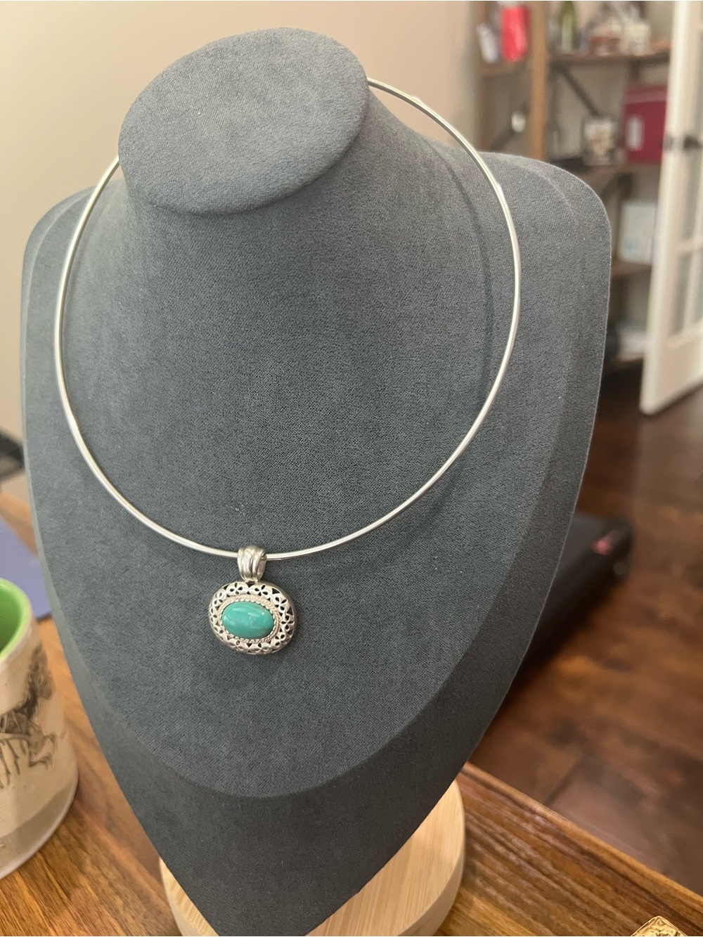 Sterling Silver Turquoise Pendant